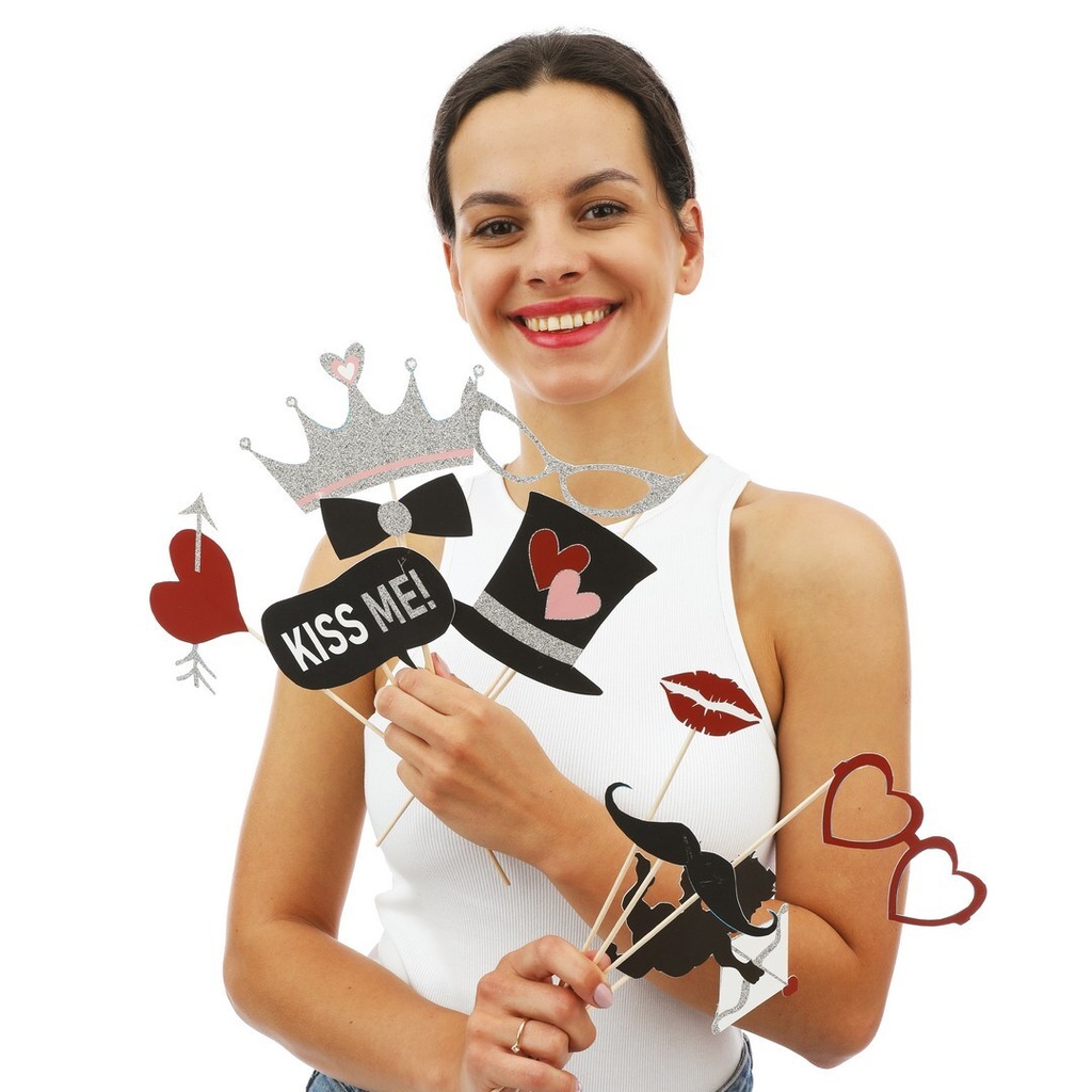 [PTC-23274] St Valentin - Photobooth - lot de 10
