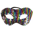 Loup à sequins réversible