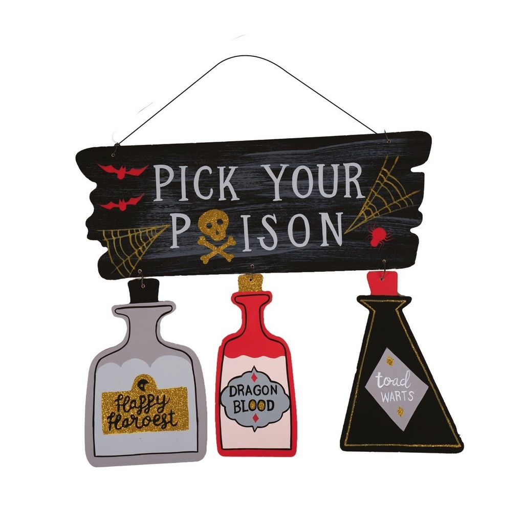 Pancarte Halloween - Pick your poison