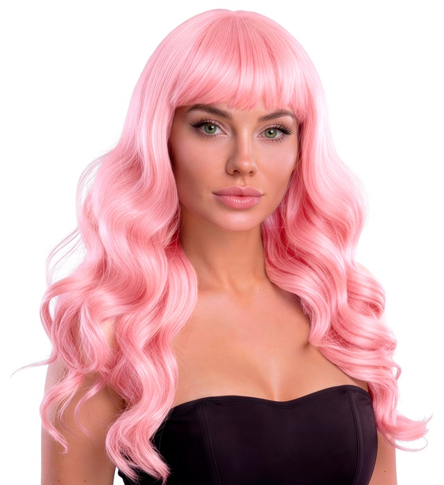 [02986] "PERRUQUE BELLE ROSE" en boite