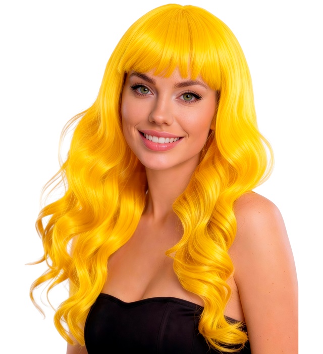[02992] "PERRUQUE BELLE JAUNE" en boite