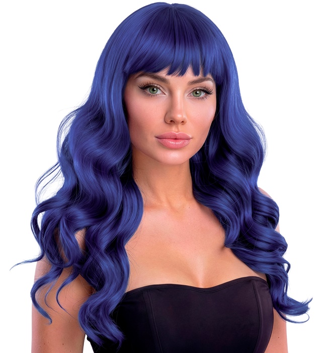 [02994] "PERRUQUE BELLE BLEUE" en boite