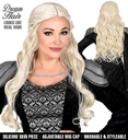 "PERRUQUE CHEVEUX DE REVE REINE DES EPINES AVEC GARNITURE EN SILICONE" en boite PVC en couleur