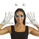 Set extra-terrestre - argent - adulte