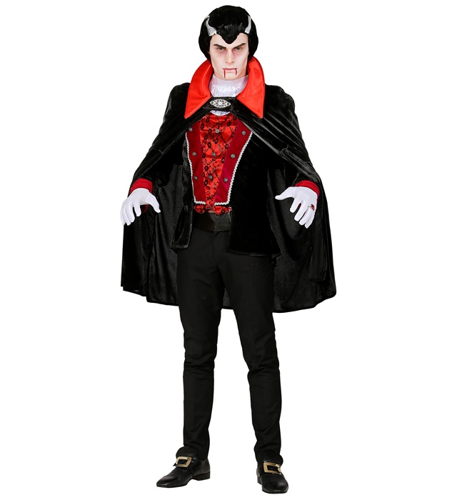 "VAMPIRE VICTORIEN" (veste avec gilet, jabot, cape)