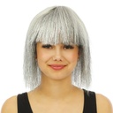 Perruque disco luxe - argent