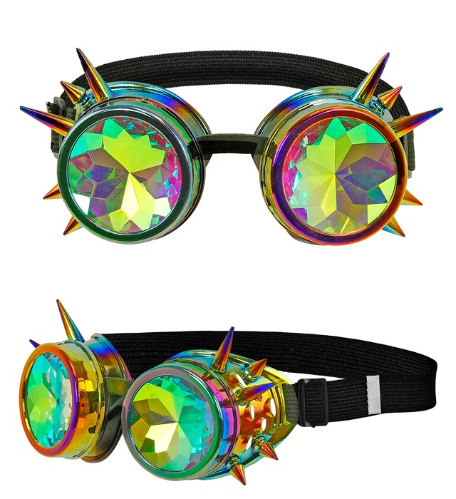 [03011] "LUNETTES STEAMPUNK KALEIDOSCOPIQUE"