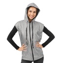 Gilet disco à capuche - argent - adulte
