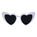 Lunettes cœur - blanc