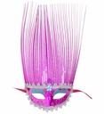"MASQUE ROSE AVEC CRETE HOLOGRAPHIQUE"