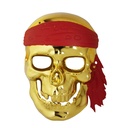 "MASQUE DE CRANE PIRATE DORE"