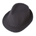 Chapeau borsalino - adulte - rayé noir et blanc