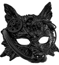"MASQUE STEAMPUNK LOUP NOIR"