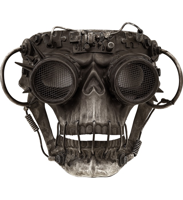 [03214] "MASQUE STEAMPUNK CRÂNE"