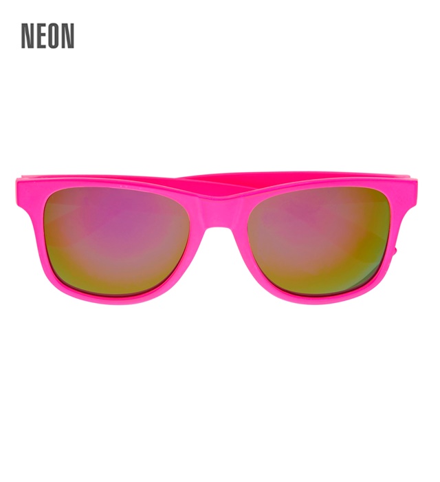 [0321D] "LUNETTES NEON ROSES ANNEES 80 AVEC LENTILLES REVO"