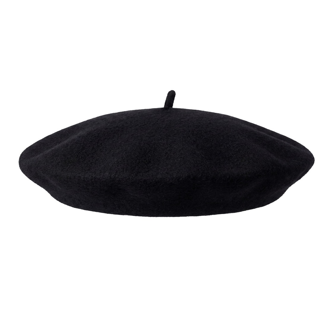 [PTC-46501] Béret en laine - adulte - noir