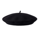 Béret en laine - adulte - noir