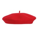 Béret en laine - adulte - rouge