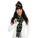 Bonnet et écharpe de Noël - guirlande