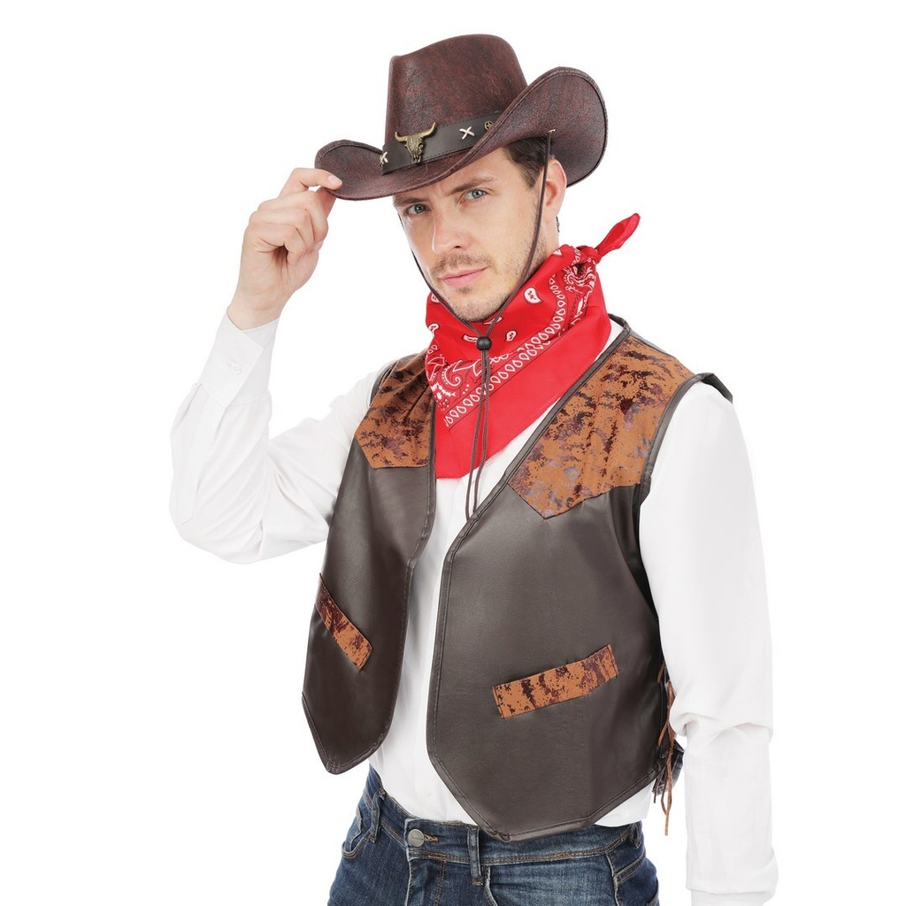 Gilet sans manche cowboy - adulte