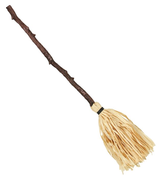 "BALAI DE SORCIERE PLIABLE COURBE" 138 cm
