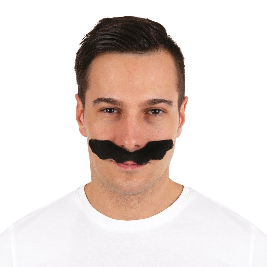 [PTC-55010] Moustache - plombier, noir