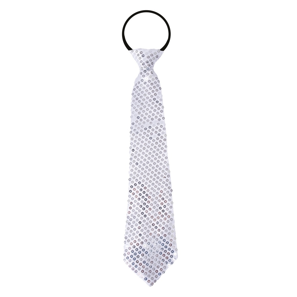[PTC-60241] Cravate à sequins - argent