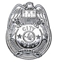 "INSIGNE POLICE ARGENTE"