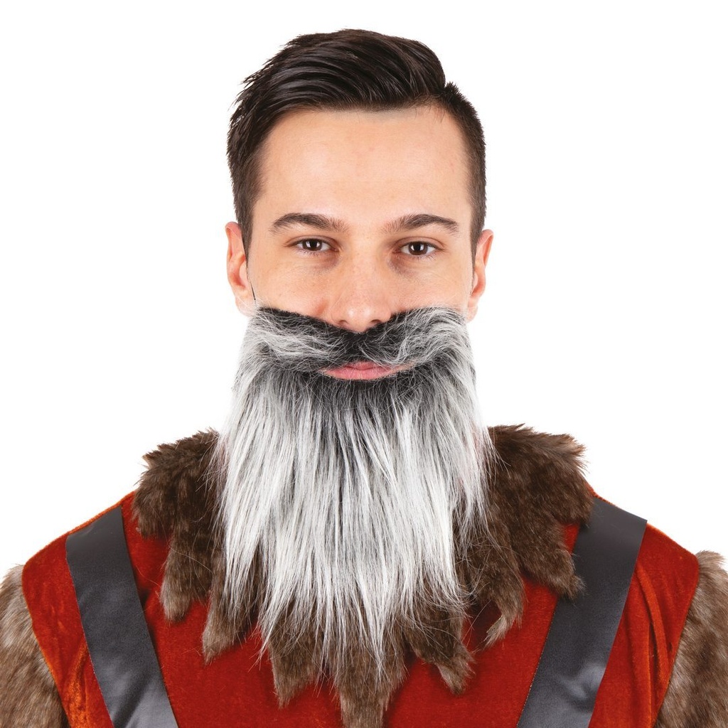 [PTC-60280] Moustache et barbe raide - gris