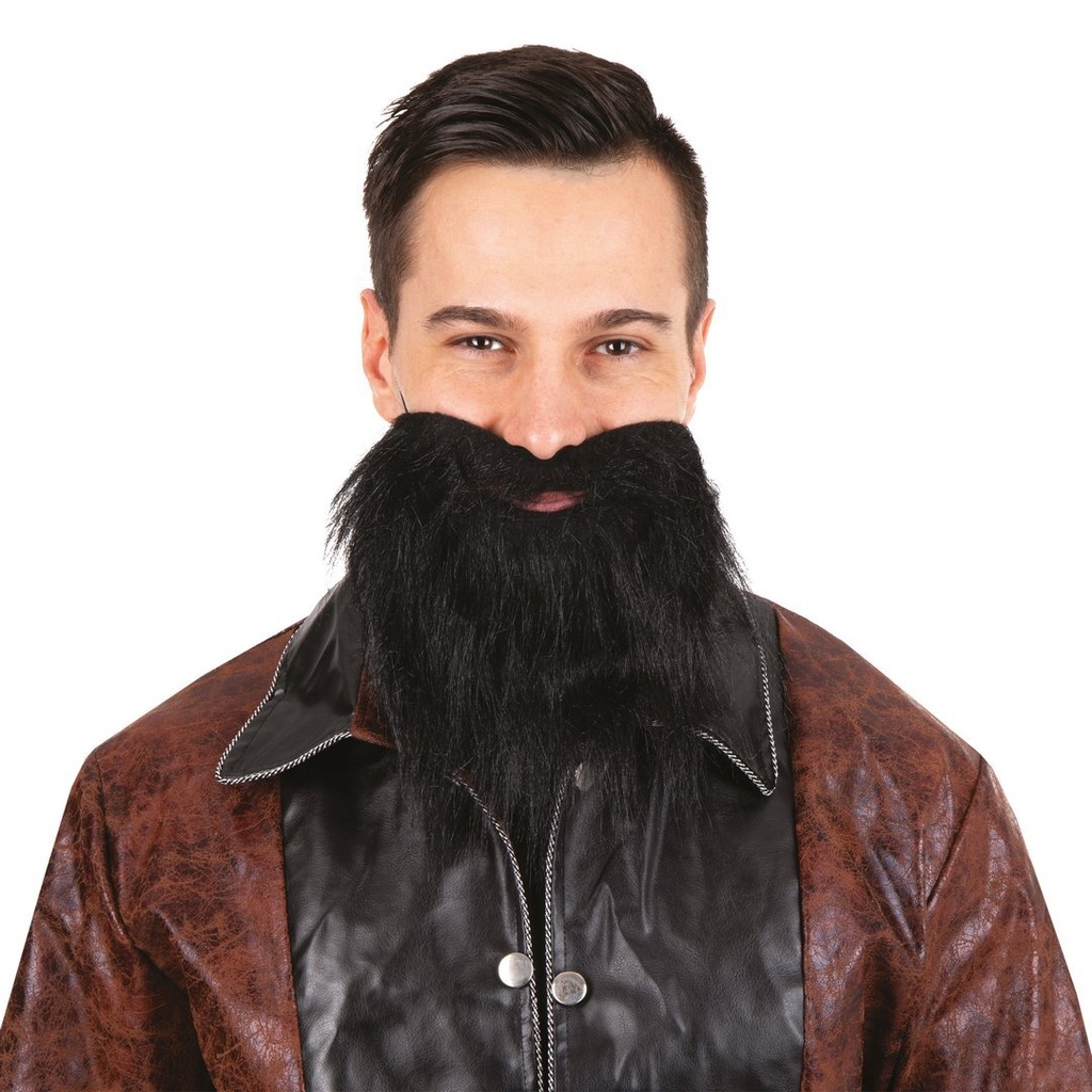 [PTC-60291] Moustache et barbe raide - noir