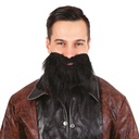Moustache et barbe raide - noir