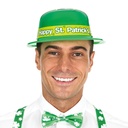 Chapeau melon St Patrick - plastique - adulte - vert