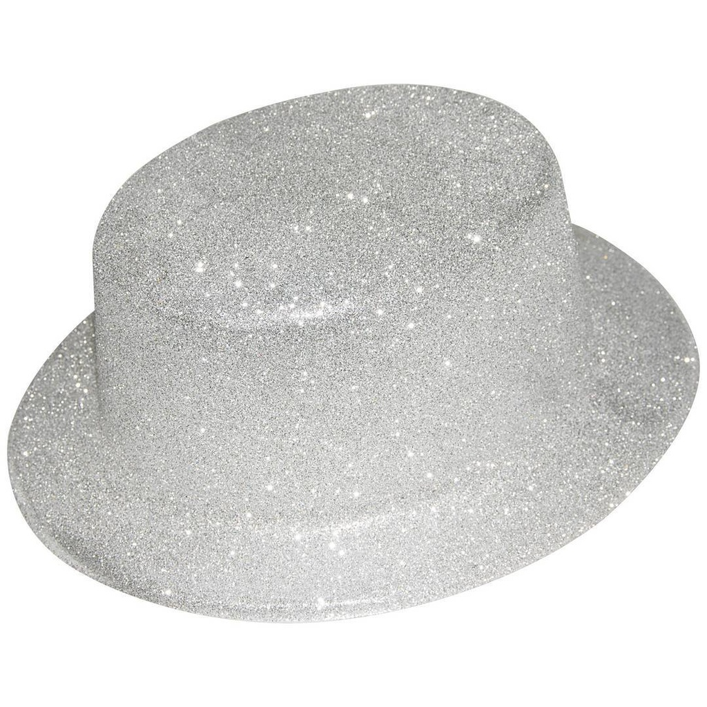 [PTC-63551] Chapeau haut de forme à paillettes - adulte - argenté