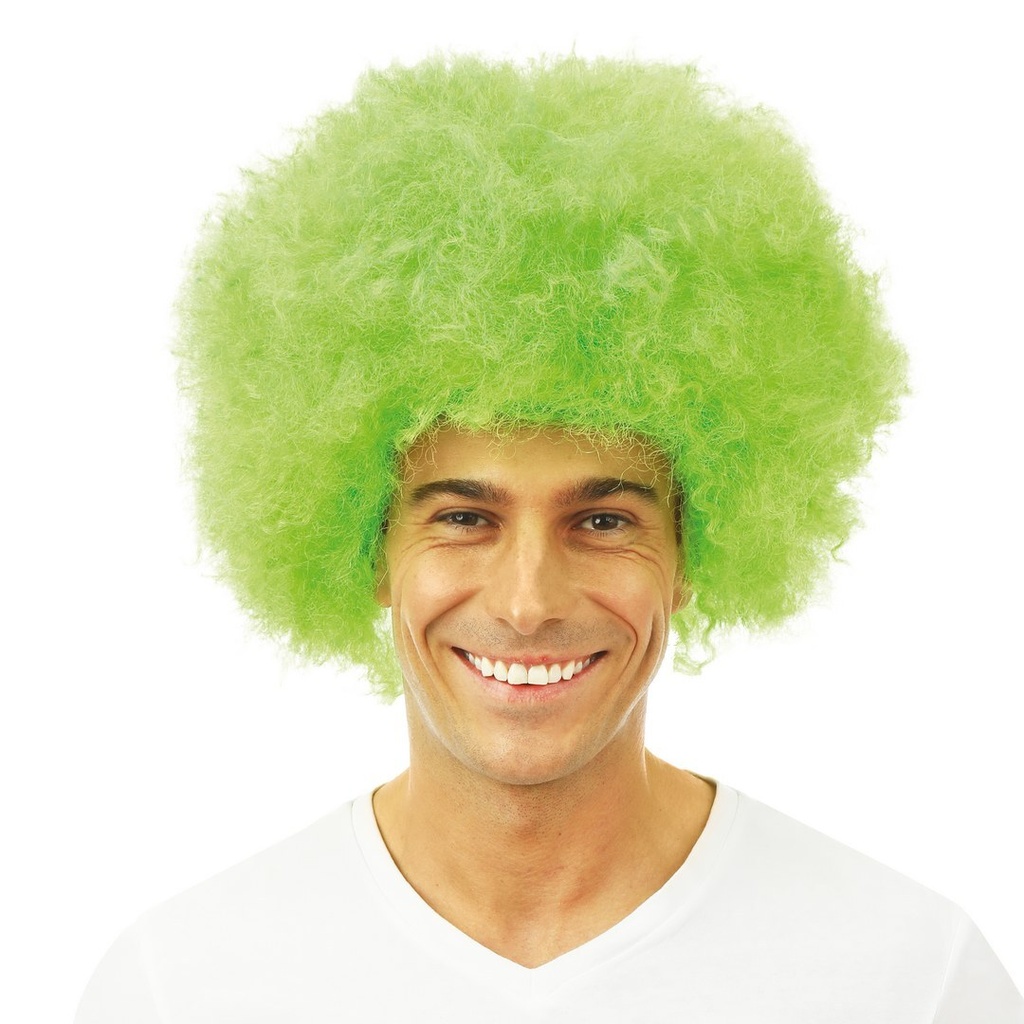 Perruque afro - vert