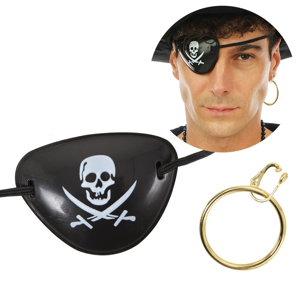 Cache œil et boucle d'oreille de pirate