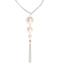 "COLLIER PERLES ANNEES 20 RUGISSANTES"