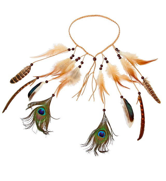 [03356] "BANDEAU AVEC PLUME INDIEN"