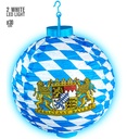"LAMPION LUMINEUX BAVAROIS AVEC 2 AMPOULES LED BLANCHE" 30 cm