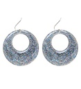 Paire de "BOUCLES D'OREILLES PAILLETTES ARGENT"