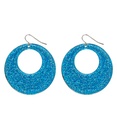 Paire de "BOUCLES D'OREILLES PAILLETTES TURQUOISE"