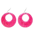 Paire de "BOUCLES D'OREILLES PAILLETTES ROSE"