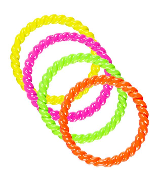 [03528] Set de "4 BAGUES NEON"