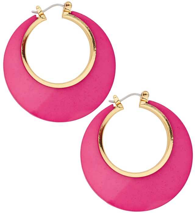 [03551] Paire de "BOUCLES D'OREILLES DISCOROSES ET DORéES"