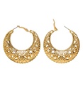 Paire de "BOUCLES D'OREILLES DORéES GIPSY/ ROMAINE