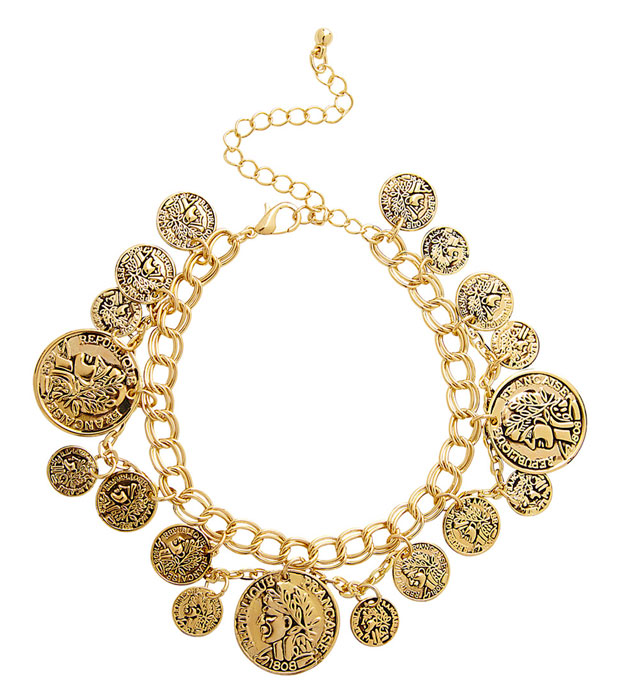 [03578] "BRACELET PIECES DOREES"