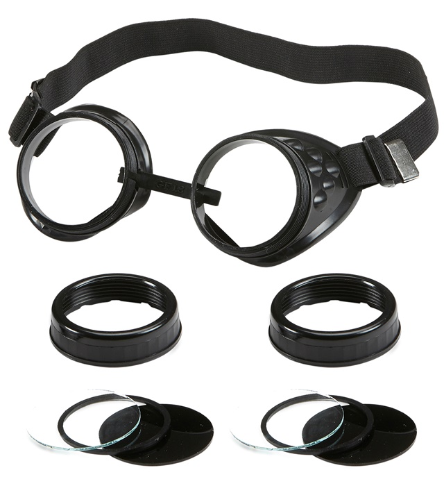 [03591] "LUNETTES DE SOUDEUR / AVIATEUR/ EXPLORATEUR AVEC LENTILLES MULTIPLES"