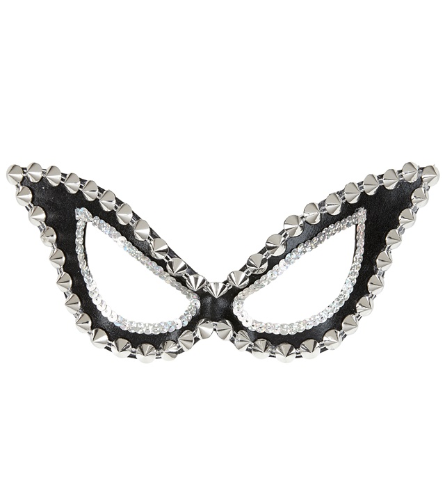 [03625] "LOUP UNISEXE BRILLANT CLOUTé CHATNOIR DIABOLIQUE / SM"