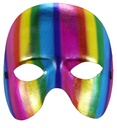"MASQUE UNISEXE METAL ARC EN CIEL SANS MENTON"
