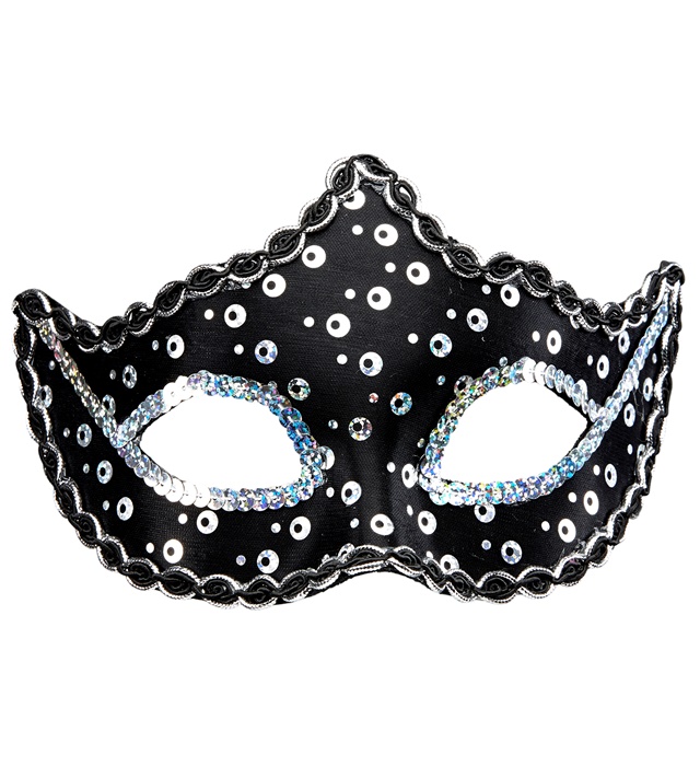 "LOUP NOIR RIALTO AVEC PAILLETTES HOLOGRAPHIQUES"