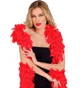 "BOA A PLUMES" rouge - 1,80 m - 50 g